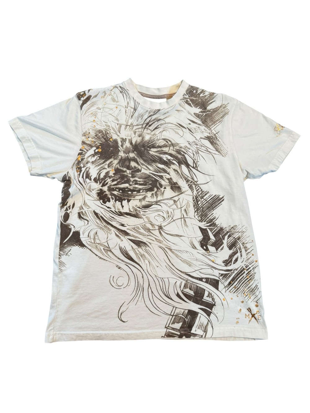 Men’s Star Wars Marc Ecco graphic t shirt Chewbacca EUC Size Medium